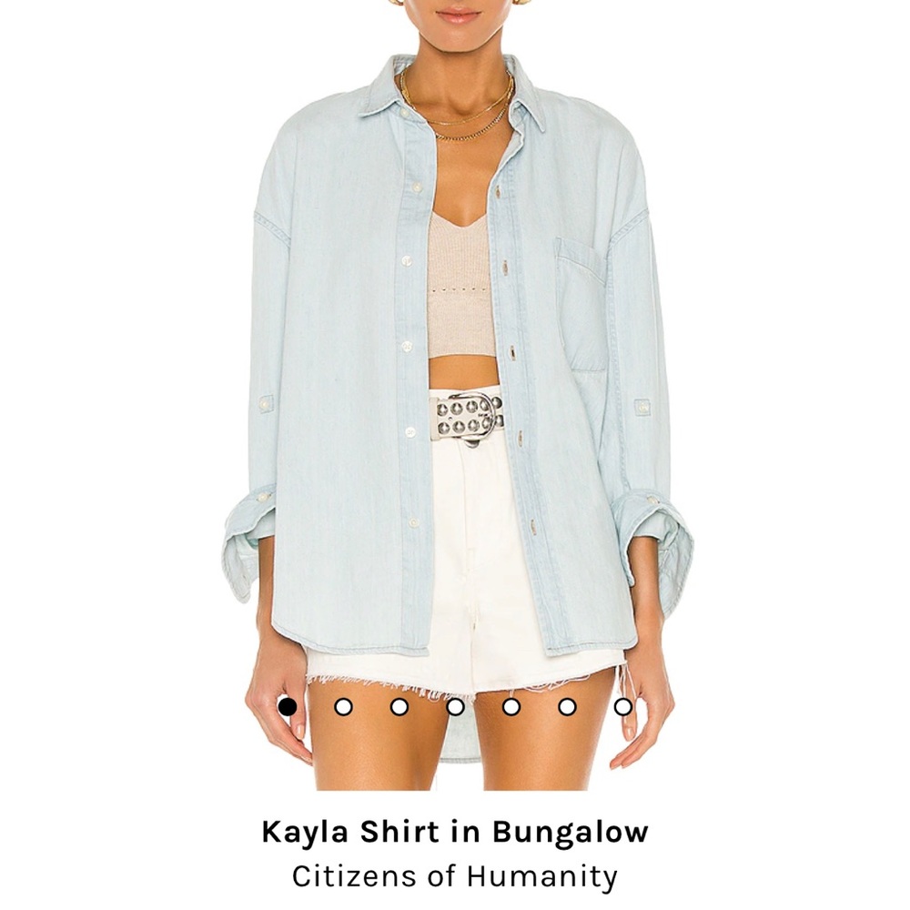 Citizens Of Humanity Light Blue Button Down Shirt